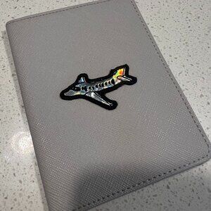 Stoney Clover Lane Passport Case with Airplane Patch